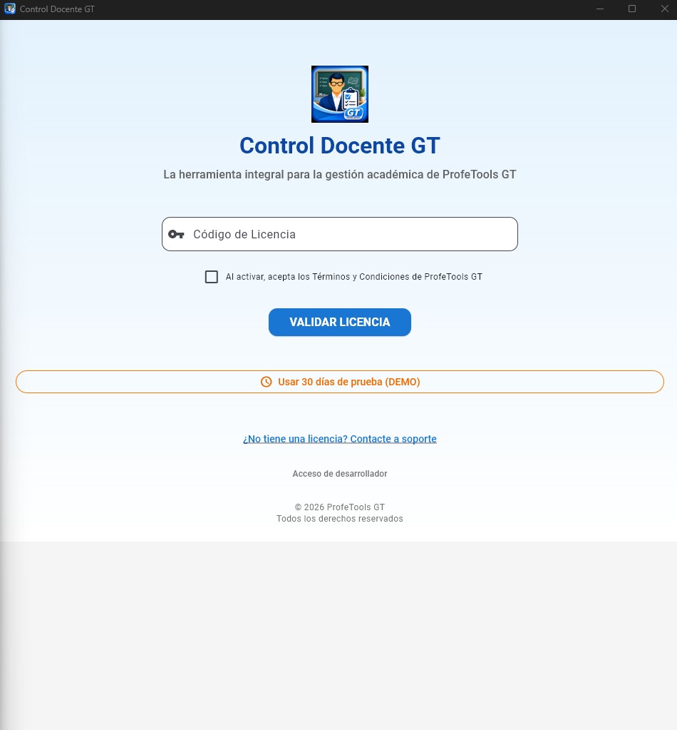 Pantalla de inicio